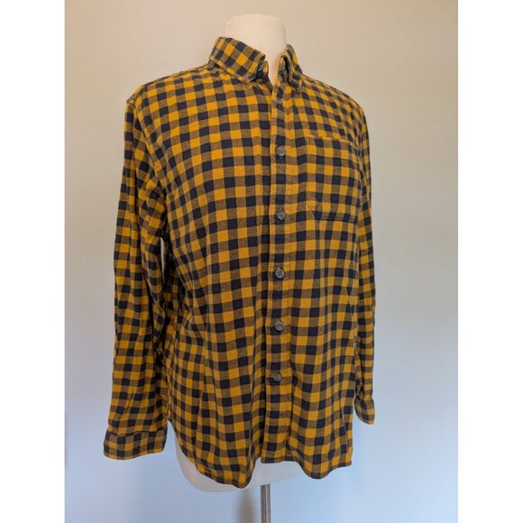 Eddie Bauer Mens Plaid Button-Up Long-Sleeve Shirt Large Cabincore Gorpcore - Picture 1 of 4